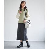 袖配色ワイドリブニットプルオーバー | ikka  | 詳細画像20 