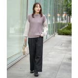 袖配色ワイドリブニットプルオーバー | ikka  | 詳細画像25 