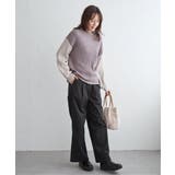 袖配色ワイドリブニットプルオーバー | ikka  | 詳細画像29 