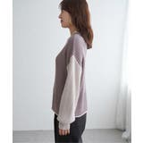 袖配色ワイドリブニットプルオーバー | ikka  | 詳細画像31 