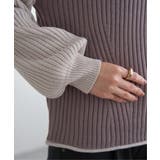 袖配色ワイドリブニットプルオーバー | ikka  | 詳細画像36 