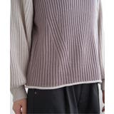 袖配色ワイドリブニットプルオーバー | ikka  | 詳細画像38 