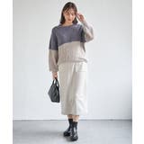 【雑誌InRed1月号掲載】ブークレーフェザー切り替えニットプルオーバー | ikka  | 詳細画像24 