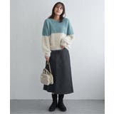 【雑誌InRed1月号掲載】ブークレーフェザー切り替えニットプルオーバー | ikka  | 詳細画像31 