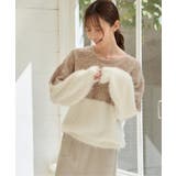 【雑誌InRed1月号掲載】ブークレーフェザー切り替えニットプルオーバー | ikka  | 詳細画像2 