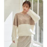 【雑誌InRed1月号掲載】ブークレーフェザー切り替えニットプルオーバー | ikka  | 詳細画像3 