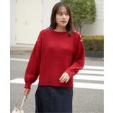 肩ボタン変形リブニットプルオーバー | ikka  | 詳細画像12 