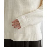 肩ボタン変形リブニットプルオーバー | ikka  | 詳細画像35 