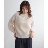 求心編みニットプルオーバー | ikka  | 詳細画像8 