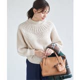 求心編みニットプルオーバー | ikka  | 詳細画像2 