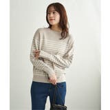 ベージュ | 【UVケア／毛玉防止】コットンMIXニットプルオーバー | ikka 