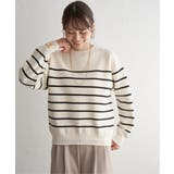 ボーダースウェットライクニット | ikka  | 詳細画像3 