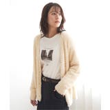 フェザーVネックカーディガン | ikka  | 詳細画像3 