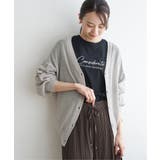 Vネックラメニットカーディガン | ikka  | 詳細画像8 