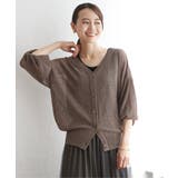 Vネックラメニットカーディガン | ikka  | 詳細画像14 