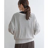 Vネックラメニットカーディガン | ikka  | 詳細画像18 