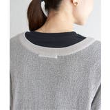 Vネックラメニットカーディガン | ikka  | 詳細画像24 