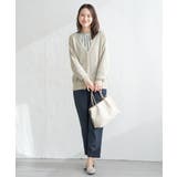 ブークレーＶネックカーディガン | ikka  | 詳細画像3 