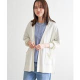 洗えるさらっとVネックカーディガン | ikka  | 詳細画像7 