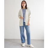 洗えるさらっとVネックカーディガン | ikka  | 詳細画像9 