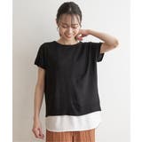 ブラック | ハニカム柄ニットアンサンブル | ikka 