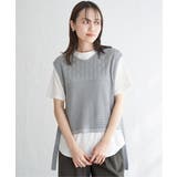 【2点セット】透かし編みラメニットベストアンサンブル | ikka | 詳細画像21