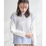 サイドボタンニットベストアンサンブル | ikka | 詳細画像10