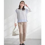 サイドボタンニットベストアンサンブル | ikka | 詳細画像11