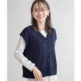 サイドボタンニットベストアンサンブル | ikka | 詳細画像16