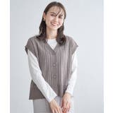 サイドボタンニットベストアンサンブル | ikka | 詳細画像22