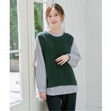 【雑誌InRed11月号掲載】ニットベストブラウスセット  | ikka  | 詳細画像8 