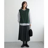 【雑誌InRed11月号掲載】ニットベストブラウスセット  | ikka  | 詳細画像14 