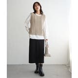 【雑誌InRed11月号掲載】ニットベストブラウスセット  | ikka  | 詳細画像18 