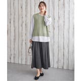 【2点セット】ニットベストブラウスセット | ikka | 詳細画像10