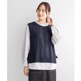 【2点セット】ニットベストブラウスセット | ikka | 詳細画像11