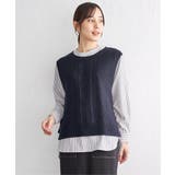 【2点セット】ニットベストブラウスセット | ikka | 詳細画像12