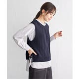 【2点セット】ニットベストブラウスセット | ikka | 詳細画像13