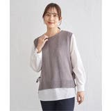 【2点セット】ニットベストブラウスセット | ikka | 詳細画像17