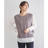 コーヒー | 【2点セット】ニットベストブラウスセット | ikka