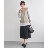 【2点セット】ニットベストブラウスセット | ikka | 詳細画像5