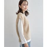 フェザーVネックベスト | ikka  | 詳細画像8 