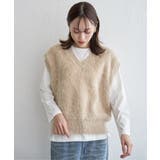 フェザーVネックベスト | ikka  | 詳細画像10 