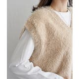 フェザーVネックベスト | ikka  | 詳細画像12 