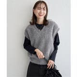 フェザーVネックベスト | ikka  | 詳細画像5 