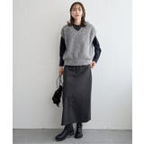 フェザーVネックベスト | ikka  | 詳細画像7 