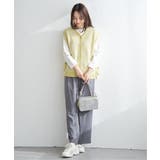 2WAYサイドリボンニットベスト | ikka | 詳細画像7