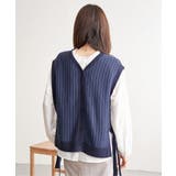 2WAYサイドリボンニットベスト | ikka | 詳細画像12