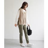 綿混サイドリボンニットベスト | ikka | 詳細画像9