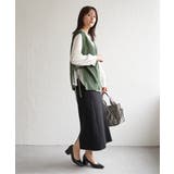 綿混サイドリボンニットベスト | ikka | 詳細画像16