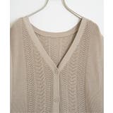 綿混サイドリボンニットベスト | ikka | 詳細画像22